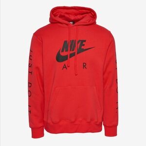 Nike Men's Red Just Do It Hoodie